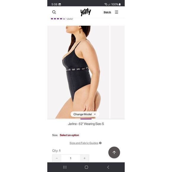 New 3X Fabletic Shimmered Iconic Black Spotlight Shaping Demi Cup Thong Bodysuit - Picture 4 of 11